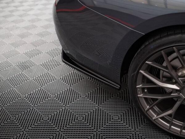 Alternative view of Maxton Design Gloss Black Rear Corner Splitters For BMW 3 Series G20 M Sport