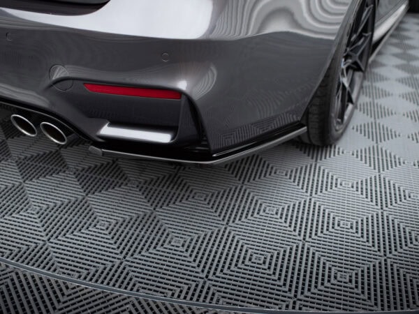 Alternative view of Maxton Design Gloss Black Rear Side Splitters V.1 For BMW M3 F80