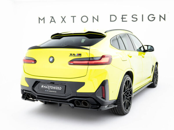 Alternative view of Maxton Design Gloss Black 3D Style Bottom Roof Spoiler For BMW X4 G02 X4M F98 LCI