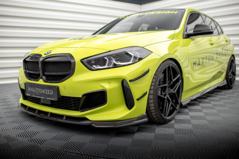 Maxton design prepreg carbon fibre front bumper canards for bmw f40 m sport m135i - image 4