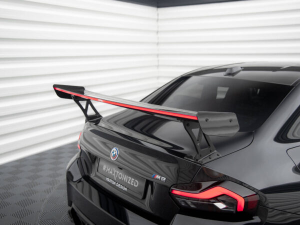 Pol po carbon fiber spoiler with external brackets uprights led light bmw m2 g87 m240i 2 m pack 2 standard g42 19395 11