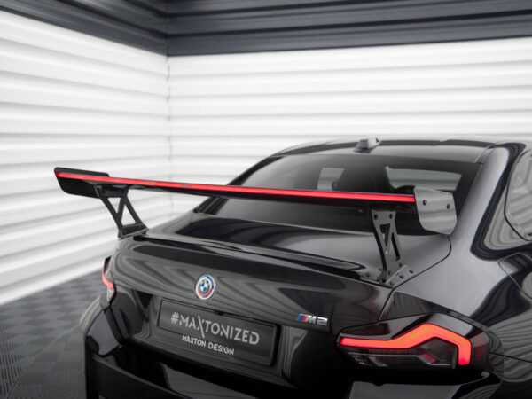 Pol po carbon fiber spoiler with external brackets uprights led light bmw m2 g87 m240i 2 m pack 2 standard g42 19395 13