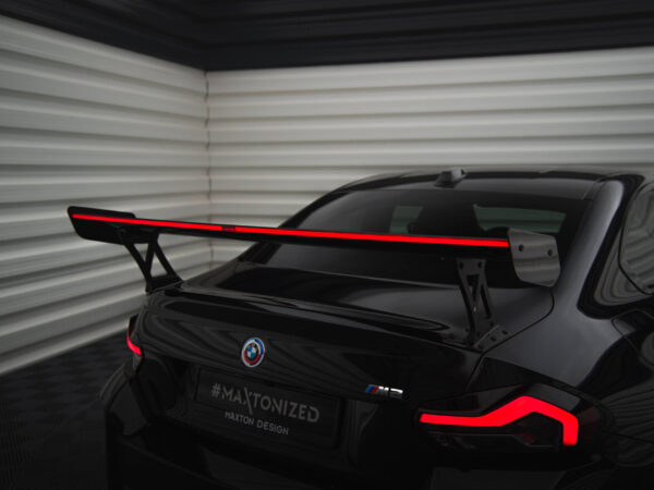 Pol po carbon fiber spoiler with external brackets uprights led light bmw m2 g87 m240i 2 m pack 2 standard g42 19395 14