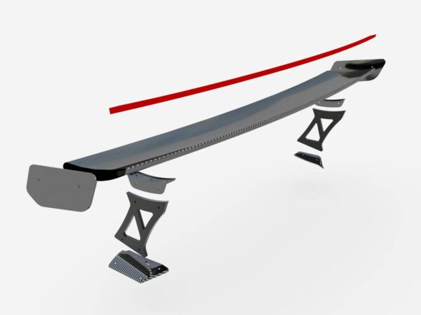 Pol po carbon fiber spoiler with external brackets uprights led light bmw m2 g87 m240i 2 m pack 2 standard g42 19395 16