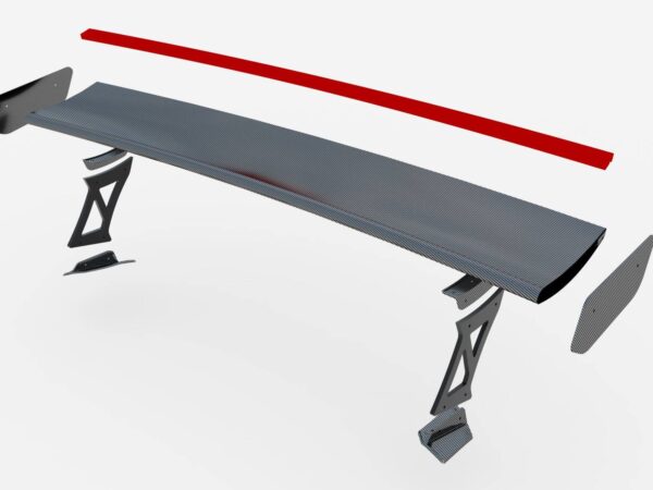 Pol po carbon fiber spoiler with external brackets uprights led light bmw m2 g87 m240i 2 m pack 2 standard g42 19395 17