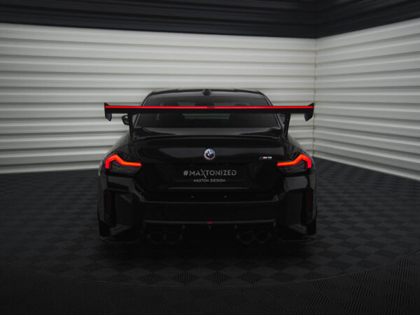 Alternative view of Maxton Design Prepreg Carbon Fibre Spoiler with External Brackets Uprights For BMW M2 G87 G42 M240i M Sport