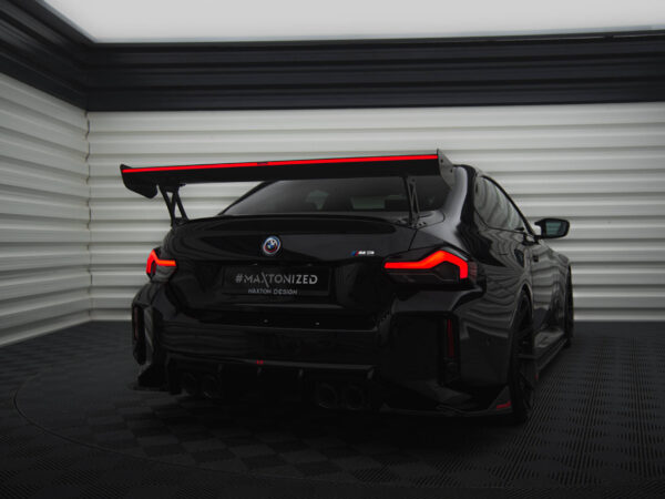 Pol po carbon fiber spoiler with external brackets uprights led light bmw m2 g87 m240i 2 m pack 2 standard g42 19395 9