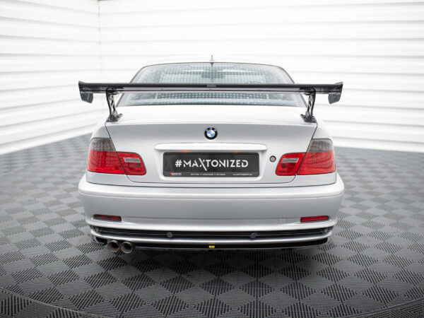 Alternative view of Maxton Design Prepreg Carbon Fibre Spoiler with External Brackets Uprights For BMW 3 Series E46