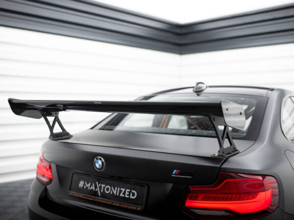 Alternative view of Maxton Design Prepreg Carbon Fibre Spoiler with External Brackets Uprights For BMW M2 F87 F22 M Sport
