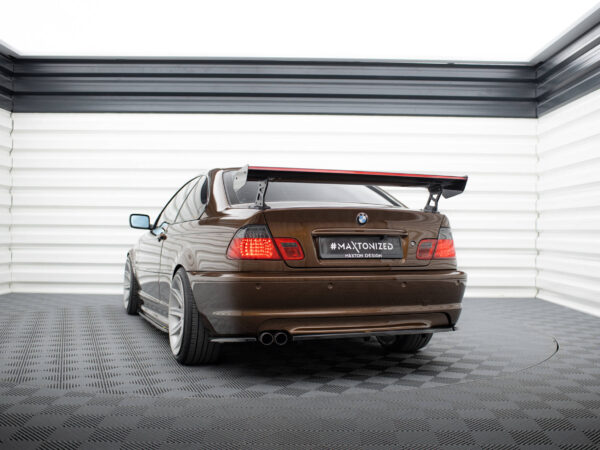 Pol po carbon spoiler with external brackets uprights led bmw 3 coupe e46 20934 3