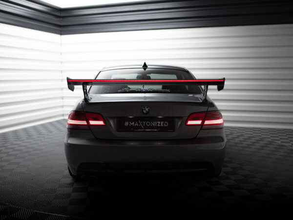 Alternative view of Maxton Design Prepreg Carbon Fibre Spoiler with External Brackets Uprights For BMW 3 Series E92 M3 E92