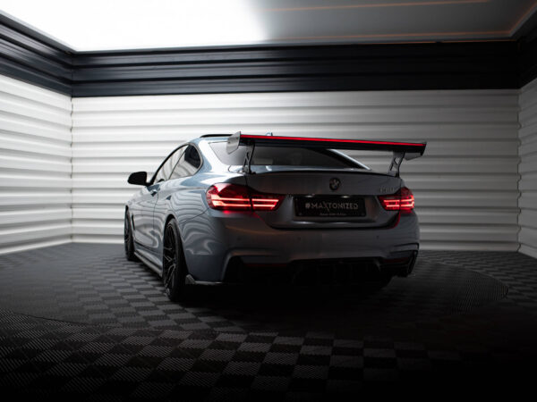 Alternative view of Maxton Design Prepreg Carbon Fibre Spoiler with External Brackets Uprights For BMW 4 Series F32 M Sport