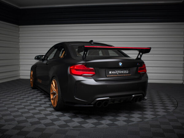 Pol po carbon spoiler with external brackets uprights led bmw m2 f87 2 2 m pack f22 20822 11