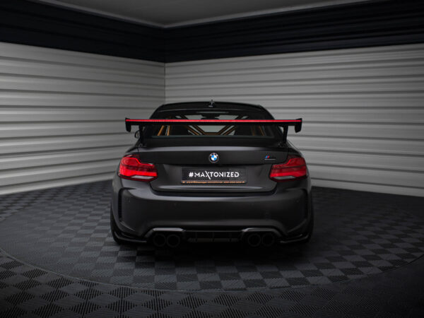 Pol po carbon spoiler with external brackets uprights led bmw m2 f87 2 2 m pack f22 20822 16