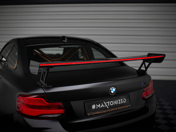 Pol po carbon spoiler with external brackets uprights led bmw m2 f87 2 2 m pack f22 20822 17