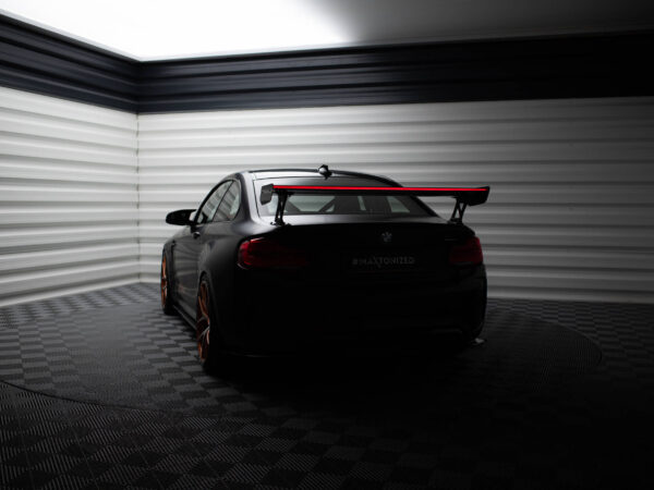 Pol po carbon spoiler with external brackets uprights led bmw m2 f87 2 2 m pack f22 20822 6