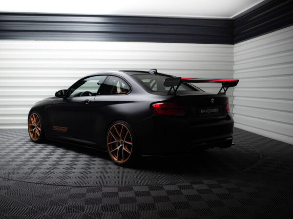 Pol po carbon spoiler with external brackets uprights led bmw m2 f87 2 2 m pack f22 20822 9
