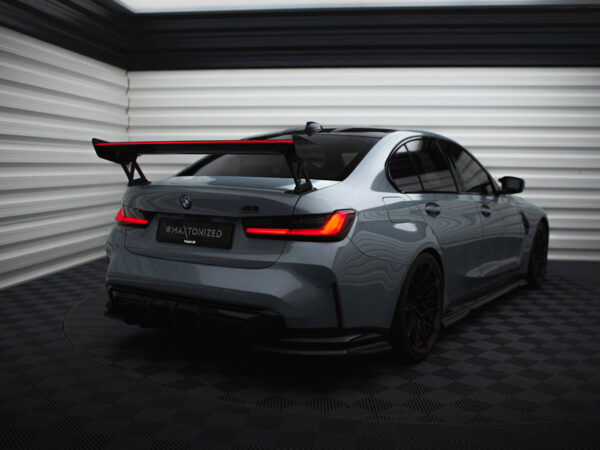 Alternative view of Maxton Design Prepreg Carbon Fibre Spoiler with External Brackets Uprights For BMW 3 Series G20 M3 G80 M340i M Sport