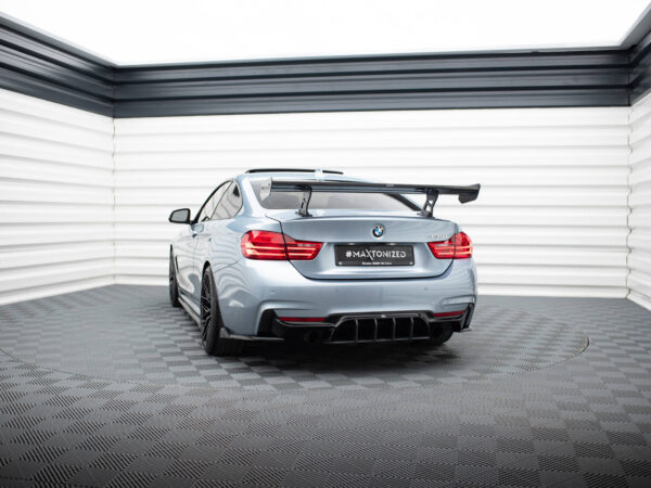 Alternative view of Maxton Design Prepreg Carbon Fibre Spoiler with Internal Brackets Uprights For BMW 4 Series F32 M Sport