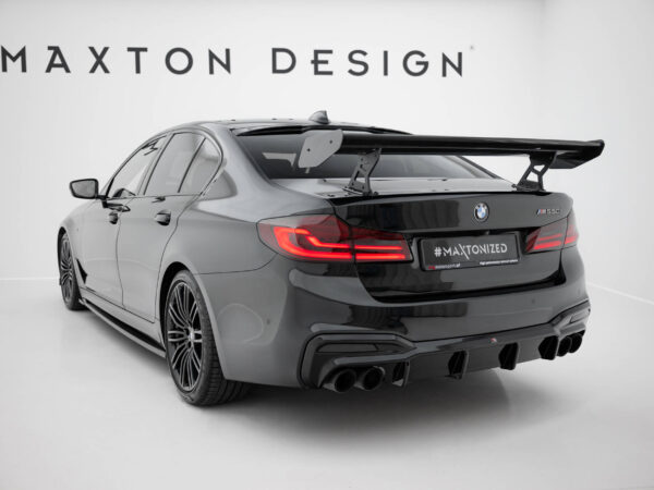 Alternative view of Maxton Design Prepreg Carbon Fibre Spoiler With Internal Brackets Uprights For BMW 5 Series G30 F90 M5