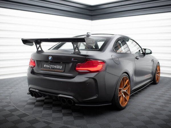 Pol po carbon spoiler with internal brackets uprights bmw m2 f87 2 2 m pack f22 20653 5