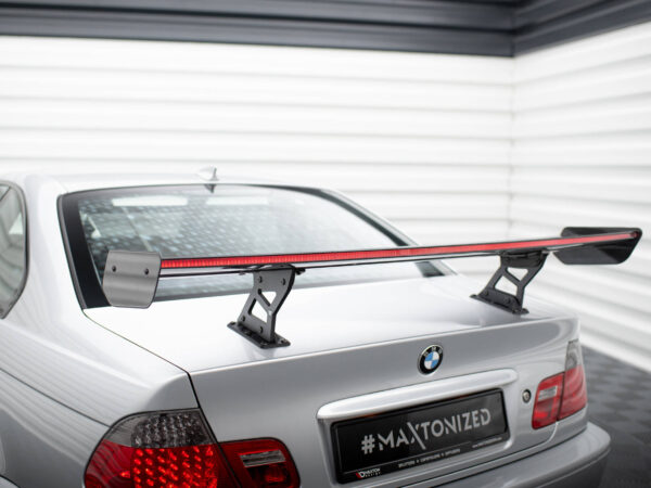 Pol po carbon spoiler with internal brackets uprights led bmw 3 coupe e46 20929 11