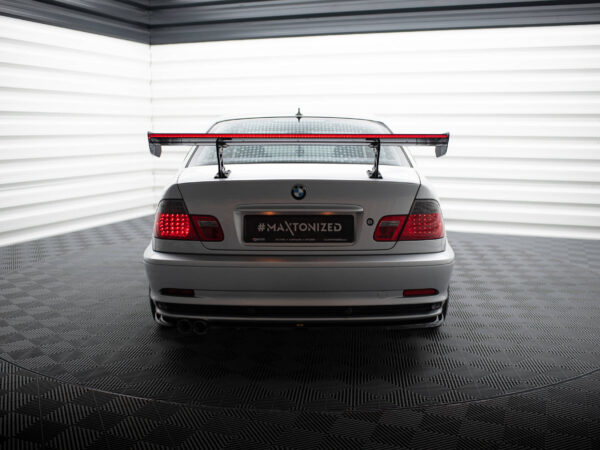 Pol po carbon spoiler with internal brackets uprights led bmw 3 coupe e46 20929 8