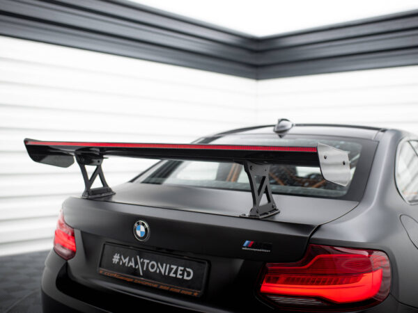 Pol po carbon spoiler with internal brackets uprights led bmw m2 f87 2 2 m pack f22 20654 11