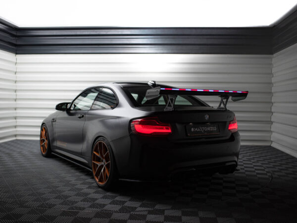 Pol po carbon spoiler with internal brackets uprights led bmw m2 f87 2 2 m pack f22 20654 20