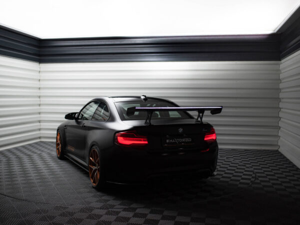 Pol po carbon spoiler with internal brackets uprights led bmw m2 f87 2 2 m pack f22 20654 22