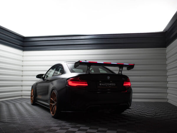 Pol po carbon spoiler with internal brackets uprights led bmw m2 f87 2 2 m pack f22 20654 23