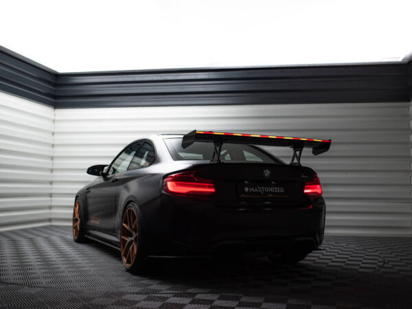 Pol po carbon spoiler with internal brackets uprights led bmw m2 f87 2 2 m pack f22 20654 24