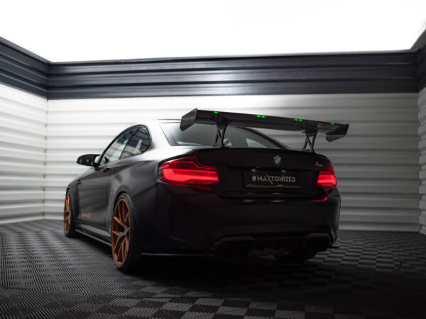 Pol po carbon spoiler with internal brackets uprights led bmw m2 f87 2 2 m pack f22 20654 26