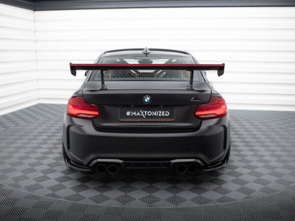 Pol po carbon spoiler with internal brackets uprights led bmw m2 f87 2 2 m pack f22 20654 9