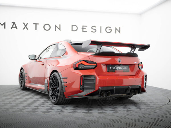 Pol po carbon spoiler with internal brackets uprights led bmw m2 g87 22145 6