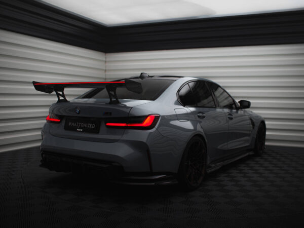 Alternative view of Maxton Design Prepreg Carbon Fibre Spoiler with Internal Brackets Uprights For BMW 3 Series G20 M3 G80 M340i