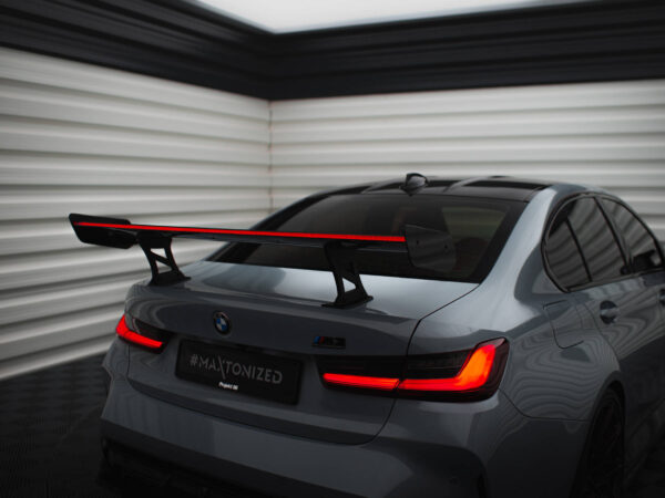 Pol po carbon spoiler with internal brackets uprights led bmw m3 g80 m340i g20 3 m pack g20 3 standard g20 20355 5