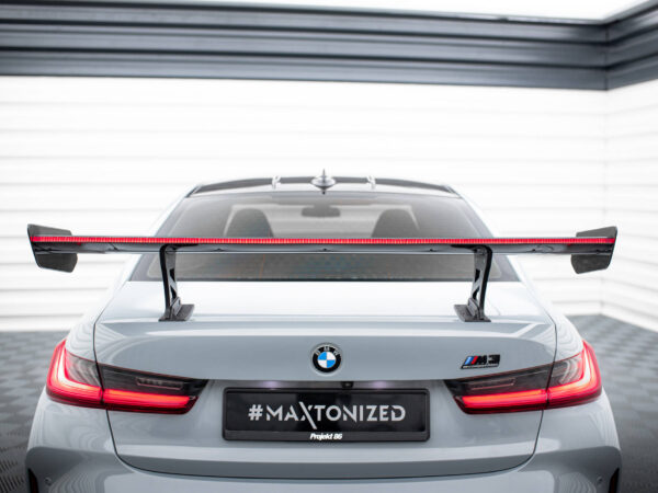 Pol po carbon spoiler with internal brackets uprights led bmw m3 g80 m340i g20 3 m pack g20 3 standard g20 20355 9