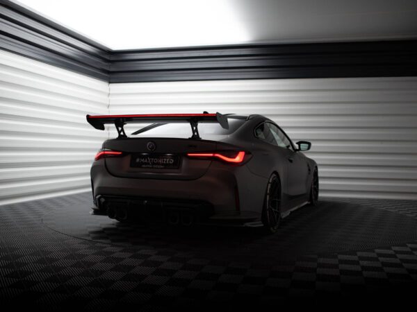 Alternative view of Maxton Design Prepreg Carbon Fibre Spoiler With Internal Brackets Uprights For BMW M4 G82 G22 M440i M Sport LCI