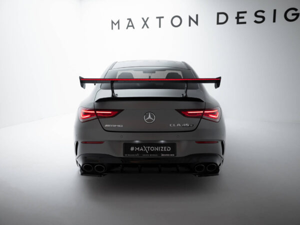 Pol po carbon spoiler with internal brackets uprights led mercedes benz cla coupe c118 c118 facelift 21583 15