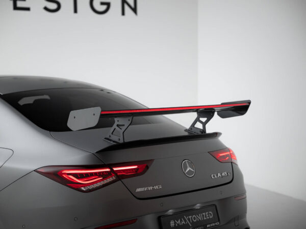 Pol po carbon spoiler with internal brackets uprights led mercedes benz cla coupe c118 c118 facelift 21583 17