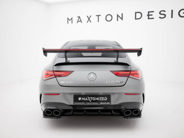 Pol po carbon spoiler with internal brackets uprights led mercedes benz cla coupe c118 c118 facelift 21583 2