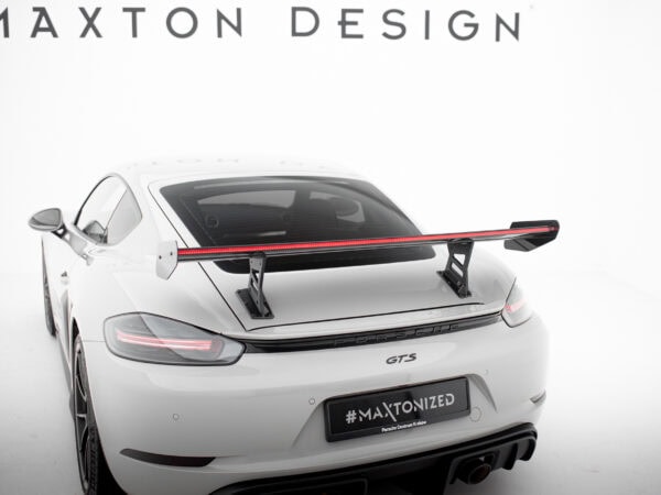 Pol po carbon spoiler with internal brackets uprights v 1 led porsche 718 cayman 982c 21511 13