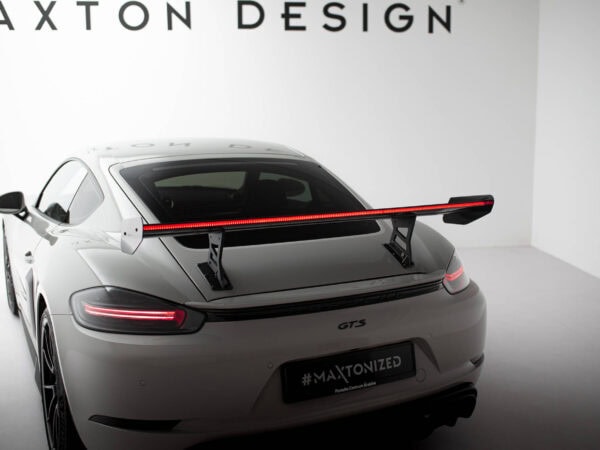Pol po carbon spoiler with internal brackets uprights v 1 led porsche 718 cayman 982c 21511 17