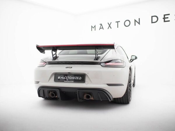 Pol po carbon spoiler with internal brackets uprights v 2 led porsche 718 cayman 982c 21515 15