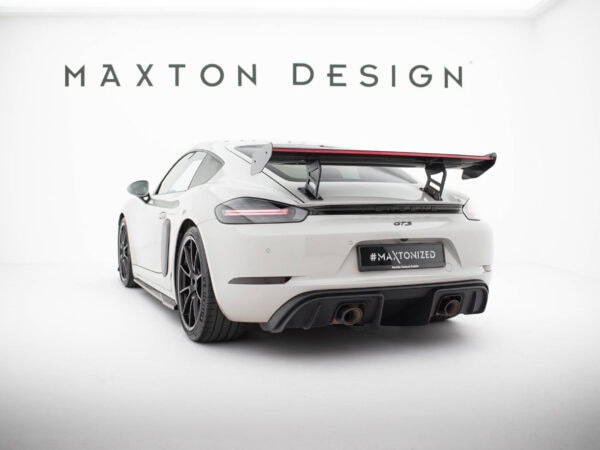 Pol po carbon spoiler with internal brackets uprights v 2 led porsche 718 cayman 982c 21515 16