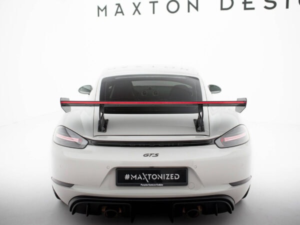 Pol po carbon spoiler with internal brackets uprights v 2 led porsche 718 cayman 982c 21515 19