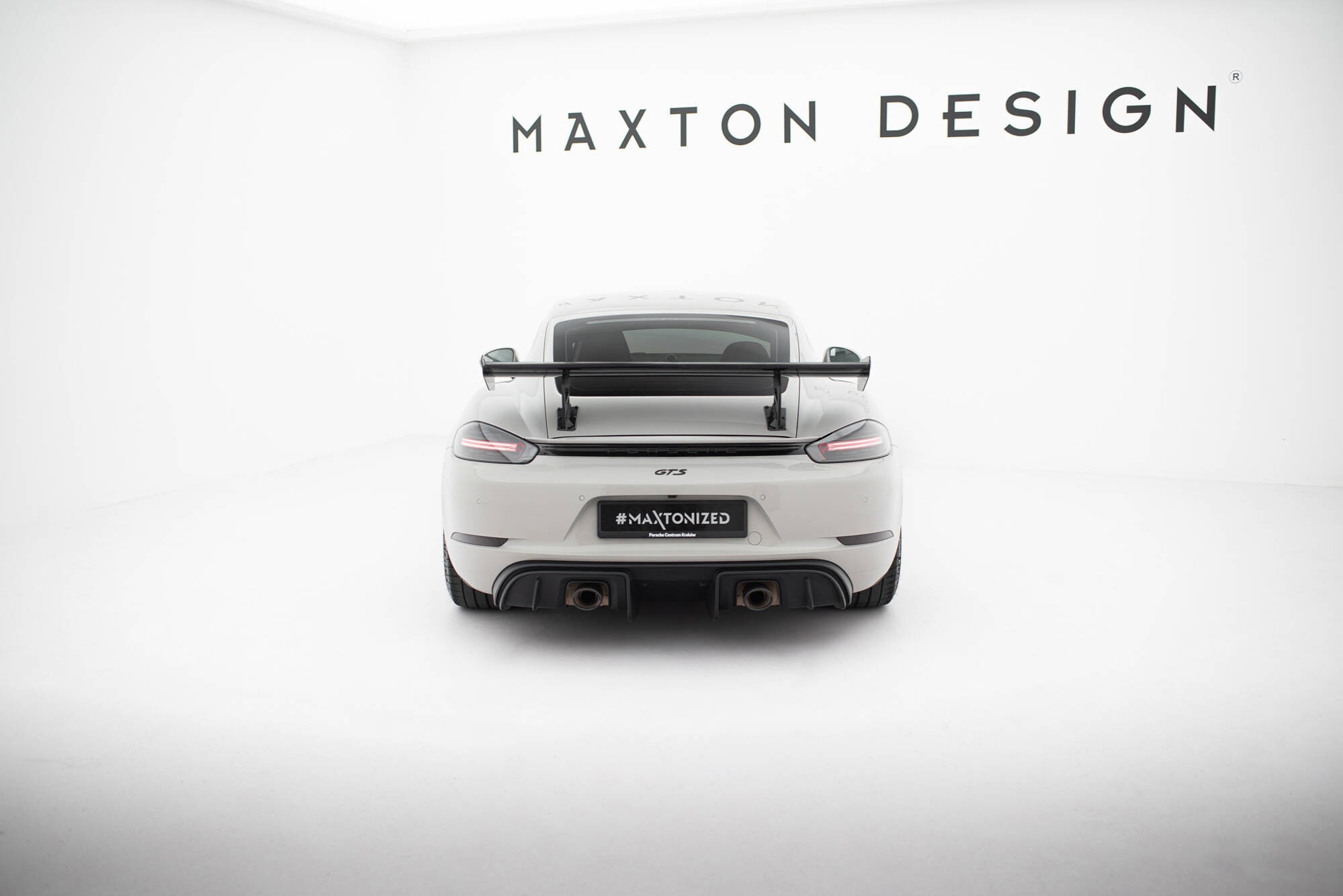 Maxton design prepreg carbon fibre spoiler v. 2 for porsche 718 cayman 982c - image 2