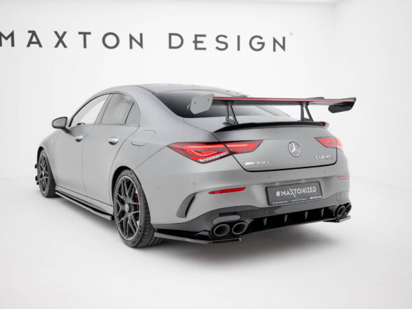 Pol po carbon spoiler with upper swan mounting led mercedes benz cla coupe c118 c118 facelift 21587 19