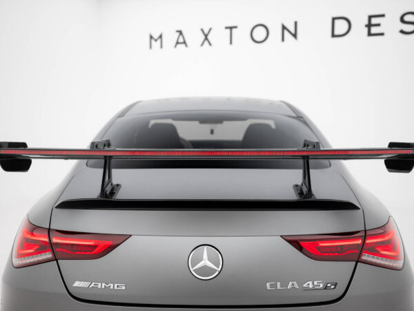 Pol po carbon spoiler with upper swan mounting led mercedes benz cla coupe c118 c118 facelift 21587 4